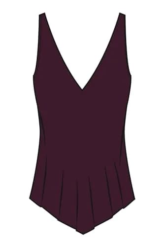MagicSuit Women's Solid Taylor Soft Cup Tankini Top Separate, Jam, 10 | Racerback, Mid Rise, Polyester Blend thumbnail 4