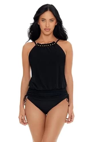 MagicSuit Boba Babs Tankini Top Separate, Black, 16 | Adjustable Support & Versatile Style thumbnail 1