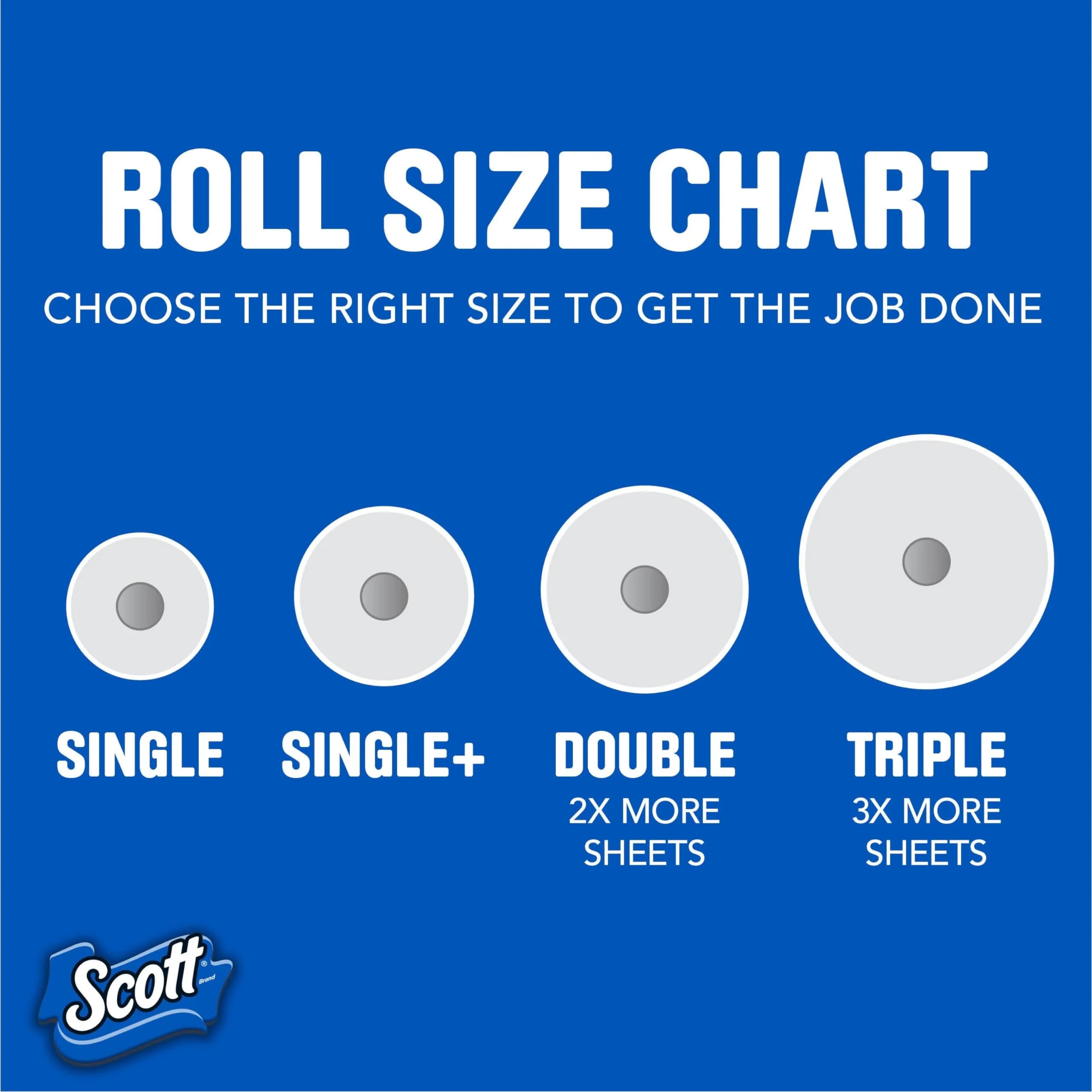 Scott Paper Towels Choose-A-Sheet 2 Double Rolls (200 Sheets) | 1-Ply, Absorbency Ridges - view 3
