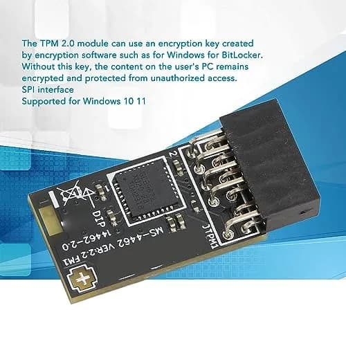 Yunir TPM2.0 Module with SLB 9672 for Motherboards | Encryption Security Support for 10 & 11 thumbnail 5
