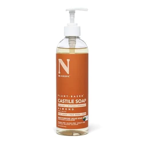 Dr. Natural Castile Liquid Soap - Multi-Use Body Wash, Shampoo & Face Wash | Hydrating & Plant-Based (70-120 chars) thumbnail 1