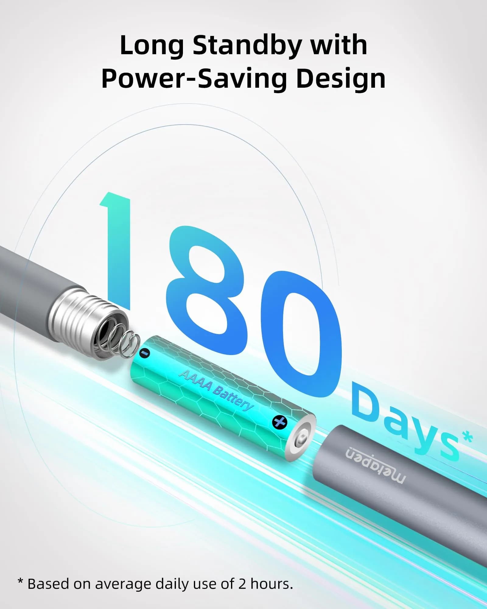 Metapen Stylus Pen M2 Biz for Microsoft Surface with AAAA Battery | 4096 Pressure Levels, Tilt Function, Palm Rejection - view 3