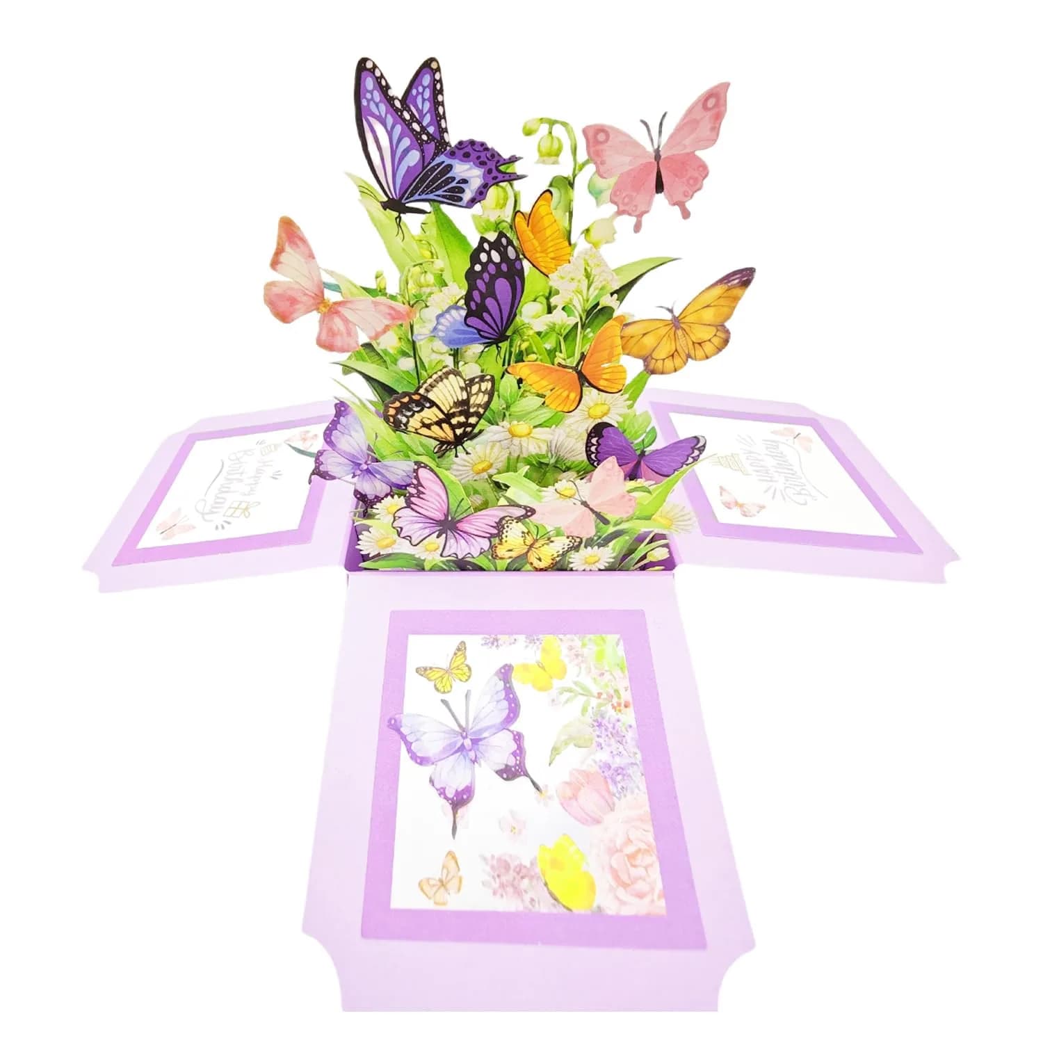 Akeydeco Birthday Cake Light Card 3D Pop Up Birthday Card with LED Light & Music - main product image