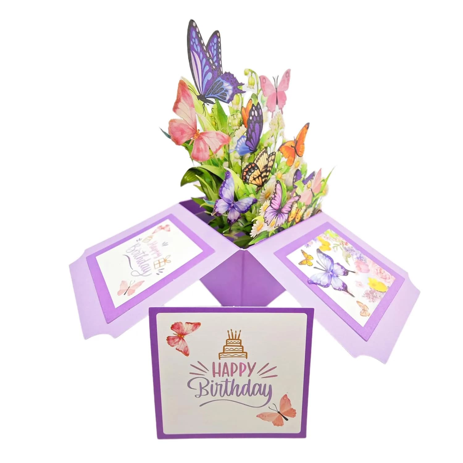 Akeydeco Birthday Cake Light Card 3D Pop Up Birthday Card with LED Light & Music - view 4