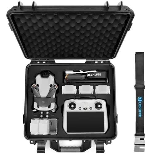 Lekufee Waterproof Hard Carrying Case for DJI Mini 4 Pro Drone & Accessories | Custom EVA Foam, 1.9kg thumbnail 1