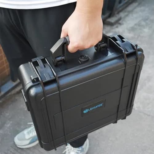 Lekufee Waterproof Hard Carrying Case for DJI Mini 4 Pro Drone & Accessories | Custom EVA Foam, 1.9kg thumbnail 6