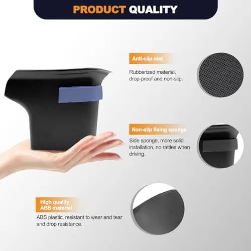 kenddeel Compatible with Mercedes Benz GLE 350 450 & GLS 450 54 2020-2023 Front Row Door Organizer Tray, 2Pcs Side Door Handle Pocket Armrest Storage Box Phone Glove Container thumbnail 2