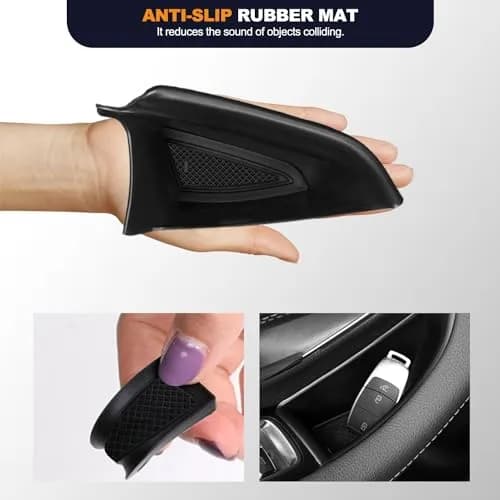 kenddeel Compatible with Mercedes Benz GLE 350 450 & GLS 450 54 2020-2023 Front Row Door Organizer Tray, 2Pcs Side Door Handle Pocket Armrest Storage Box Phone Glove Container thumbnail 3