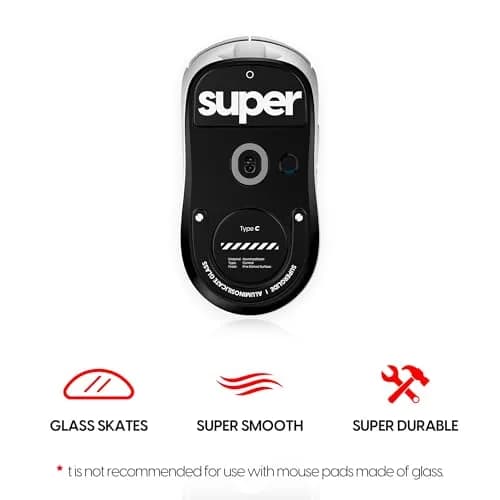 Pulsar Gaming Gears Superglide Type-C Skates for GPro X Superlight 2, Black | Micro-Texture Speed Control & Durability thumbnail 2