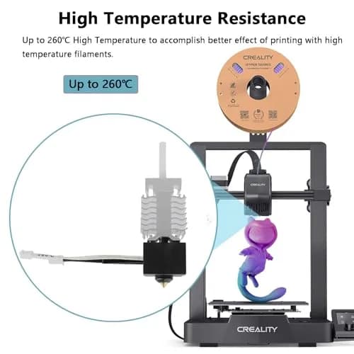 Creality Ender 3 V3 SE Hotend Kit 250mm/s High-Speed Assembled Extruder with Silicone Sock & Bowden Tube | 260℃ High-Temp Copper Alloy Nozzle thumbnail 4