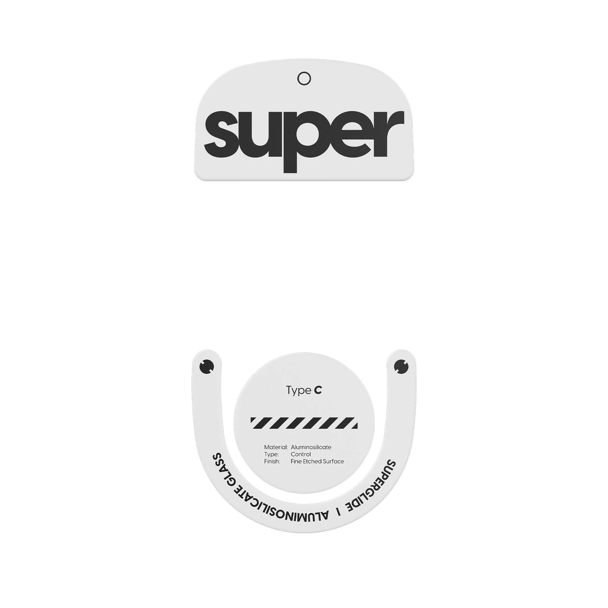 Pulsar Gaming Gears Superglide Type-C Skates for GPro X Superlight 2, White | Speed & Control for Gaming (115 chars) — For GPro X Superlight 2-White