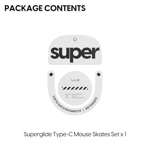 Pulsar Gaming Gears Superglide Type-C Skates for GPro X Superlight 2, White | Speed & Control for Gaming (115 chars) thumbnail 4