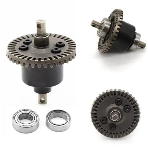 TEAMWILL Front & Rear Differential Gear Set for 1/10 Traxxas Slash 4x4 RC Truck | Metal Steel thumbnail 6