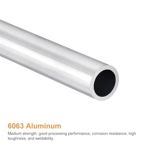 uxcell Aluminum Round Tube 40mm OD 34mm ID 400mm Length | Corrosion-Resistant Structural Pipe thumbnail 3