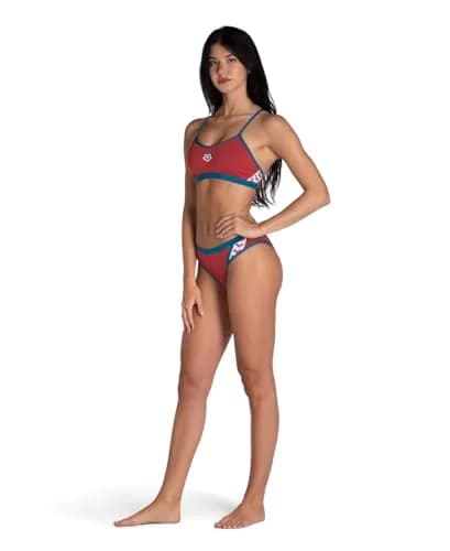 ARENA Performance Icons Solid Women's Two-Piece Swimsuit Cross Back MaxLife Bikini Size 26 | Chlorine-Resistant, UPF 50+ thumbnail 7