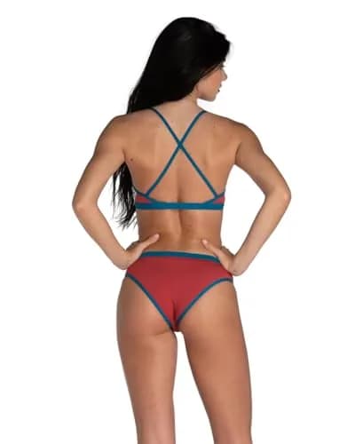 ARENA Performance Icons Solid Women's Two-Piece Swimsuit Cross Back MaxLife Bikini Size 26 | Chlorine-Resistant, UPF 50+ thumbnail 2