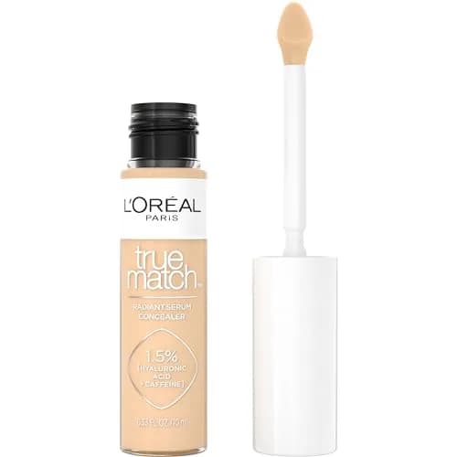 L'Oreal Paris True Match Radiant Serum Concealer W4 0.33 Fl Oz | Brightening Hydrating Under Eye thumbnail 1