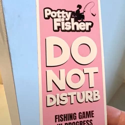 Fairly Odd Novelties Toilet Fishing Game for Adults & Kids | Adjustable Rod, Pink Mat, Water Tank, 4 Colored Fishes thumbnail 7