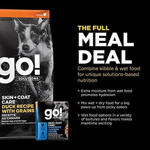Go! Solutions Skin + Coat Care Duck Dry Dog Food, 22 lb | Supports Healthy Skin & Lustrous Coat thumbnail 7
