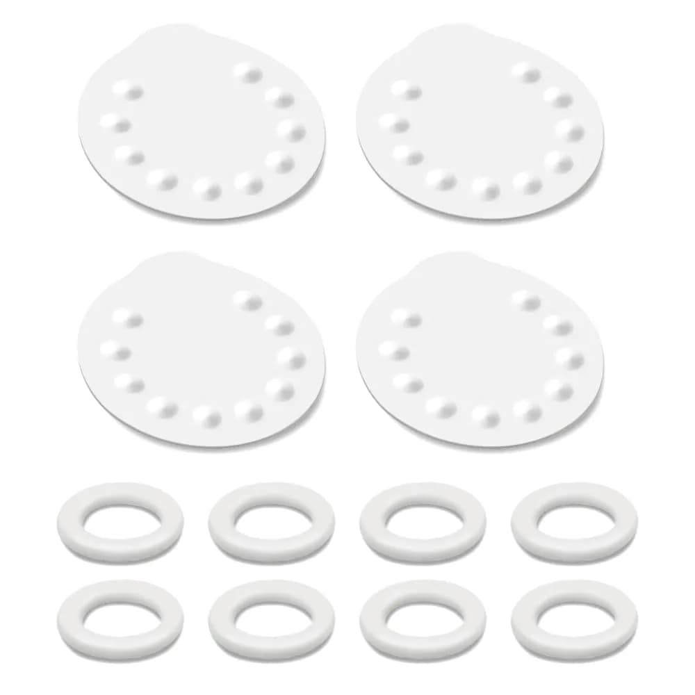 Maymom 8 O-Rings 4 Membranes for Medela Harmony Manual Breast Pump | BPA-Free Silicone Parts - main product image