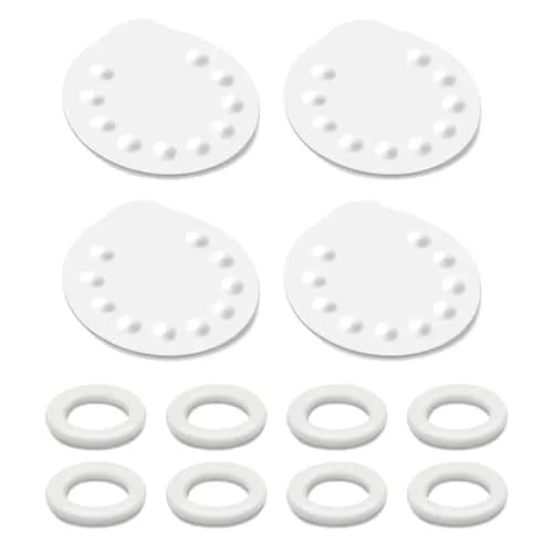 Maymom 8 O-Rings 4 Membranes for Medela Harmony Manual Breast Pump | BPA-Free Silicone Parts thumbnail 1