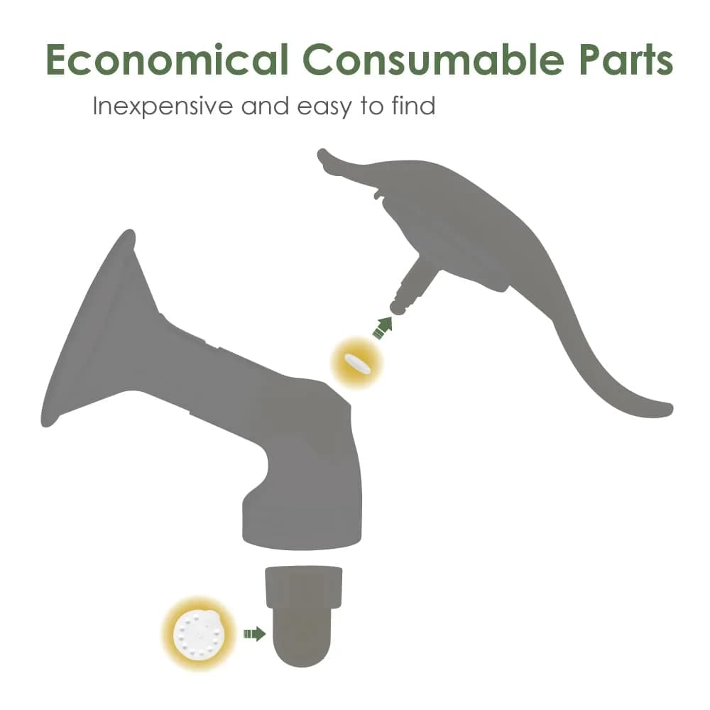 Maymom 8 O-Rings 4 Membranes for Medela Harmony Manual Breast Pump | BPA-Free Silicone Parts - view 2