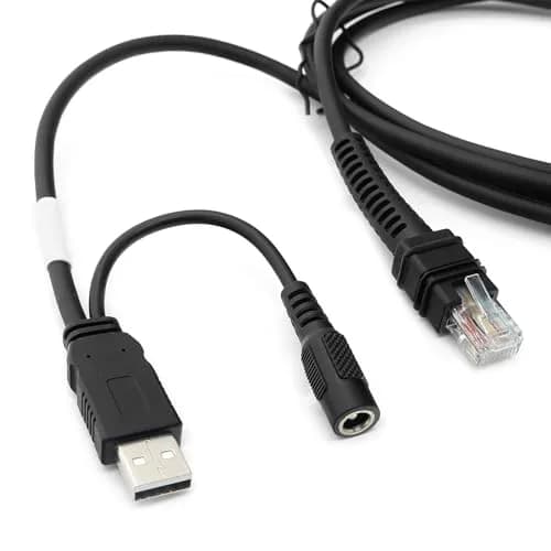 CARPSDZY CBA-U42-S07PAR USB Cable for Zebra DS3600, LI3608, LI3678, DS8108, 2.8m, 12V Power Supply thumbnail 2