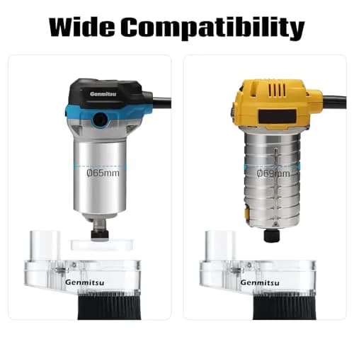 Genmitsu 65mm & 69mm CNC Dust Shoe with 38mm Hose Adapter | Universal Compatibility for Spindle Motors thumbnail 2