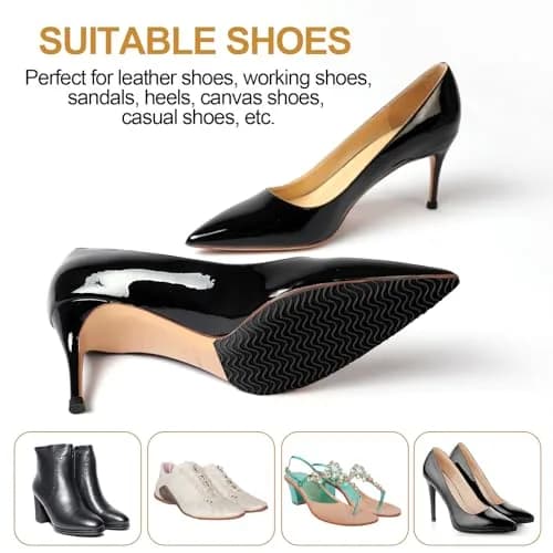 Ashoesert Non Slip Sole Protector Pads for Heels, 15.2cm x 11.4cm (6"x4.5") | Protects Expensive Heels & Adds Grip thumbnail 4