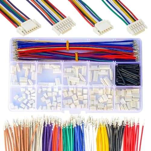 Kidisoii JST Connector Kit 1.25mm Pitch GH 2-10 Pin Housing | Premium 28AWG Cables for DIY Electronics thumbnail 1