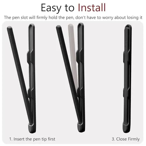 YQODSZ Stylus Pen & S Pen Holder for Samsung Galaxy Z Fold 7/6/5 Case | Matte Black thumbnail 5