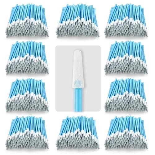AAwipes Cleanroom Swabs Pointed Tips | 1000 pcs, Blue, 73mm Microfiber Micro Swabs for Delicate Surfaces thumbnail 1