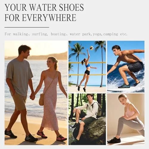 LIZRHA Water Shoes for Men and Women | Quick Dry Aqua Swim Barefoot Shoes for Outdoor Water Activities thumbnail 3