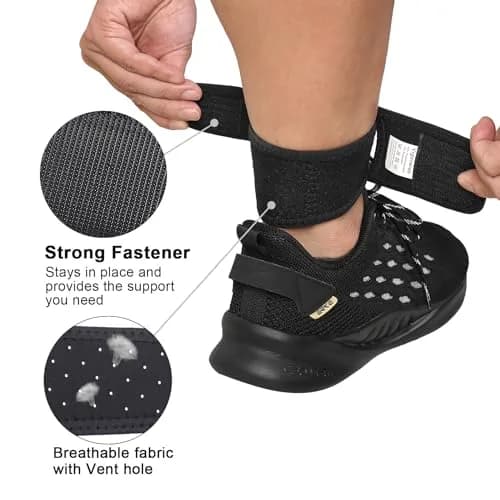 Vigorwise Achilles Tendonitis Brace 2PCS | Adjustable Achilles Strap for Support & Recovery thumbnail 4