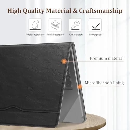 FINTIE Sleeve Case for 12.4 inch Microsoft Surface Laptop Go 3/2/1 | Soft Faux Leather, Microfiber Lining, Bright Colors thumbnail 2