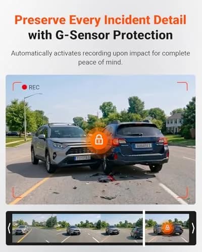 VANTRUE S1 Pro 2-Channel Dash Cam 1440P + 1080P | STARVIS 2 Night Vision, GPS, WiFi, AI Safety (70-120 chars) thumbnail 5