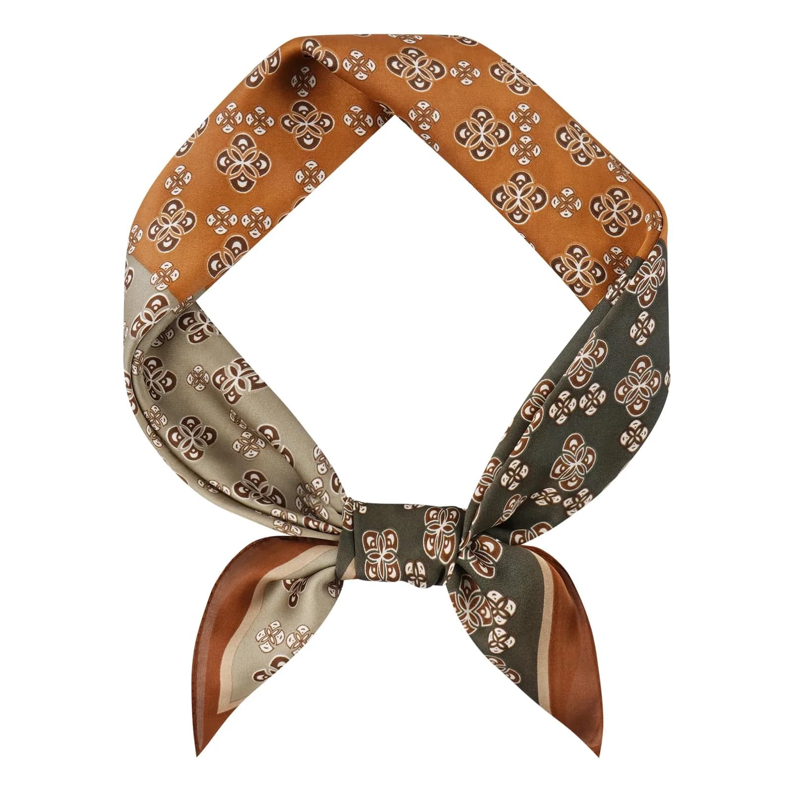 GERINLY Men's Parisian Style Ascot Scarf 68cm (27 Inch) Paisley | Classic Polyester Silk-Feel - main product image