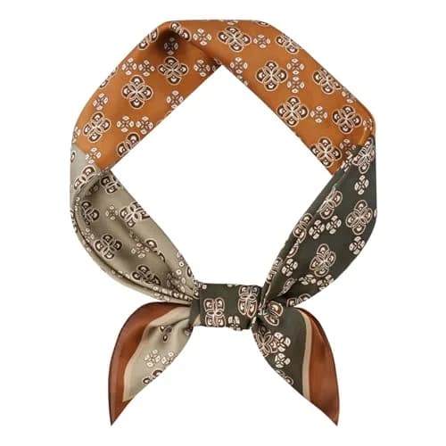 GERINLY Men's Parisian Style Ascot Scarf 68cm (27 Inch) Paisley | Classic Polyester Silk-Feel thumbnail 1