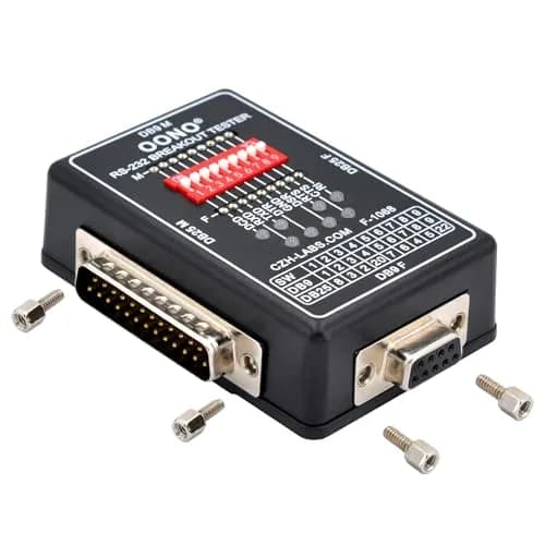 OONO RS232 Breakout Tester LED Monitor Module DB9M/F x DB25M/F, 1 Unit thumbnail 4