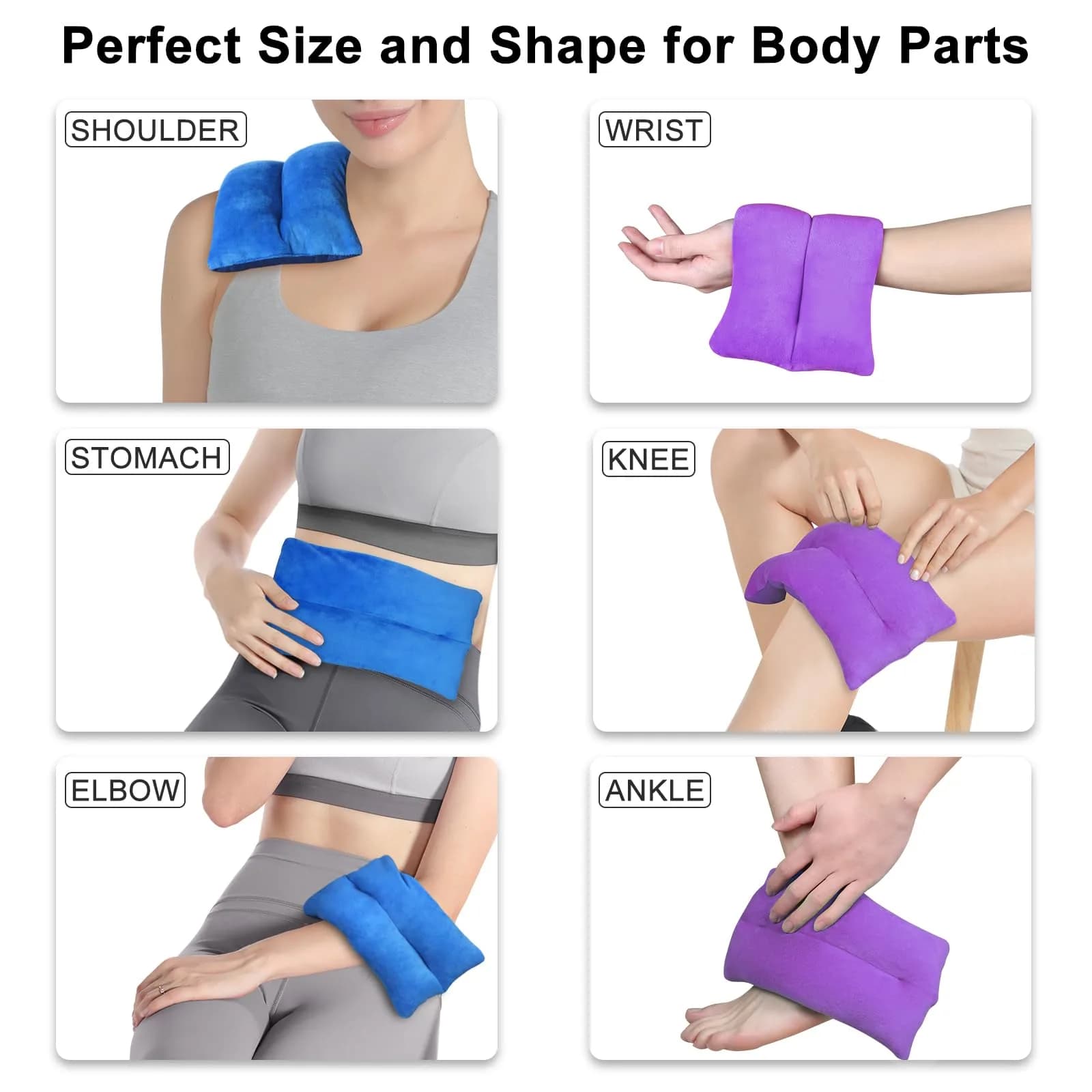 Atsuwell Microwave Heating Pad for Neck Shoulder Pain Relief, 2 Packs | Moist Heat Therapy for Stress & Cramps - view 6