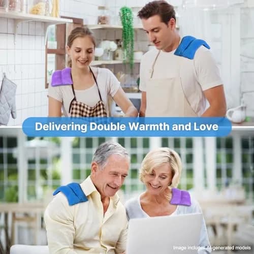 Atsuwell Microwave Heating Pad for Neck Shoulder Pain Relief, 2 Packs | Moist Heat Therapy for Stress & Cramps thumbnail 7