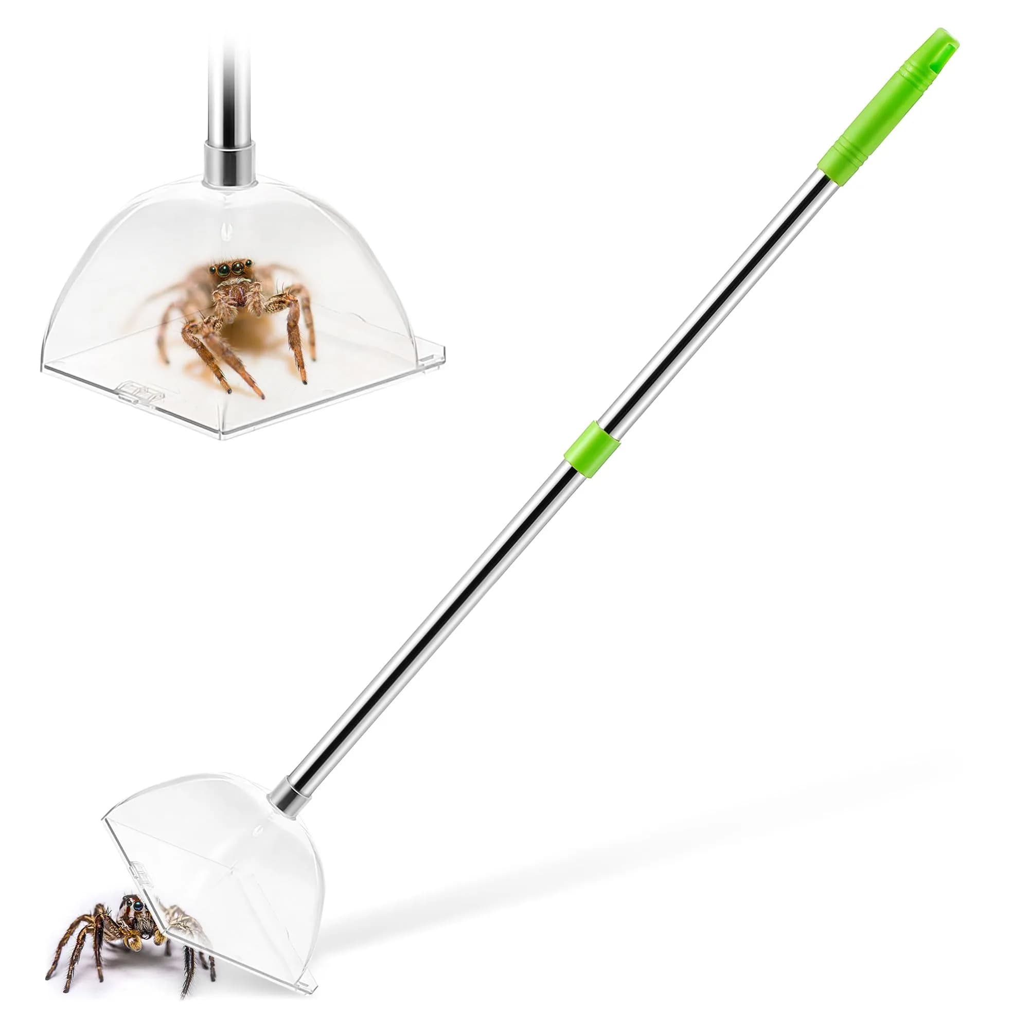 Saillong Long Handle Spider Catcher with 80 cm Reach | Humane Insect & Fly Trap for Indoor Use - main product image