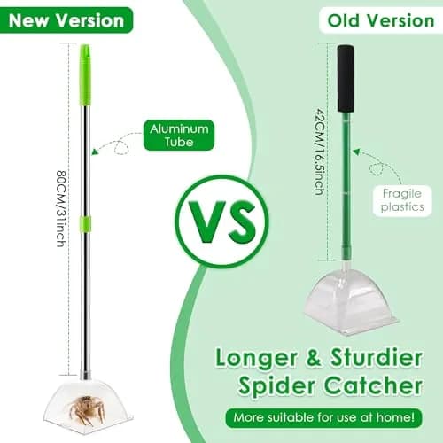 Saillong Long Handle Spider Catcher with 80 cm Reach | Humane Insect & Fly Trap for Indoor Use thumbnail 5