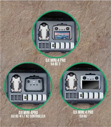 INNVO Waterproof Hard Case for DJI Mini 3 / Mini 4 Pro Fly More Combo | IP67 Rated, 7L Capacity, Black thumbnail 8