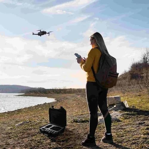 INNVO Waterproof Hard Case for DJI Mini 3 / Mini 4 Pro Fly More Combo | IP67 Rated, 7L Capacity, Black thumbnail 9