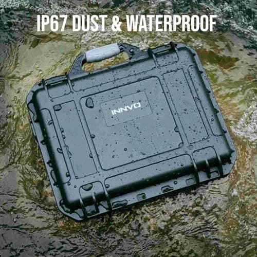INNVO Waterproof Hard Case for DJI Mini 3 / Mini 4 Pro Fly More Combo | IP67 Rated, 7L Capacity, Black thumbnail 3