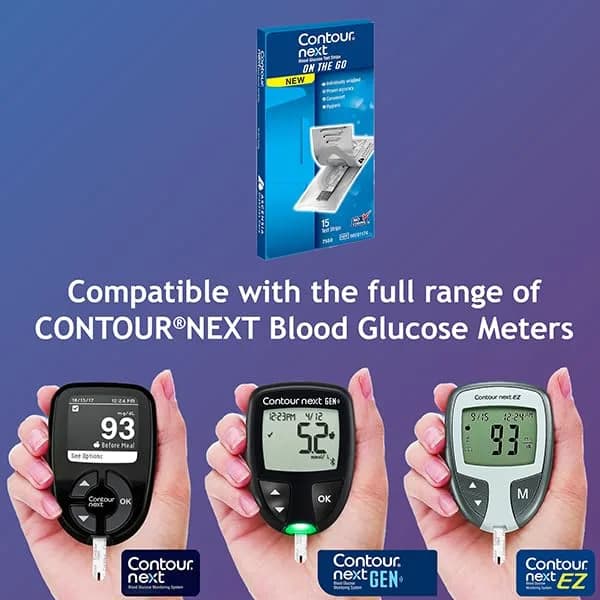 Ascensia Contour Next ON The GO Blood Glucose Test Strips | Authentic USA Import - view 4