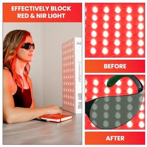 Mito Red Light Red Light Therapy Glasses IR3 Dark | Eye Protection for Infrared & Near-Infrared Light thumbnail 6