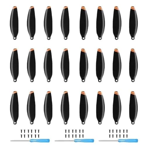 Tosiicop Orange 24pcs Toy Drone Propellers | Low Noise, Quick-Release, 4726FM Series thumbnail 1