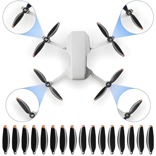 Tosiicop Orange 24pcs Toy Drone Propellers | Low Noise, Quick-Release, 4726FM Series thumbnail 2